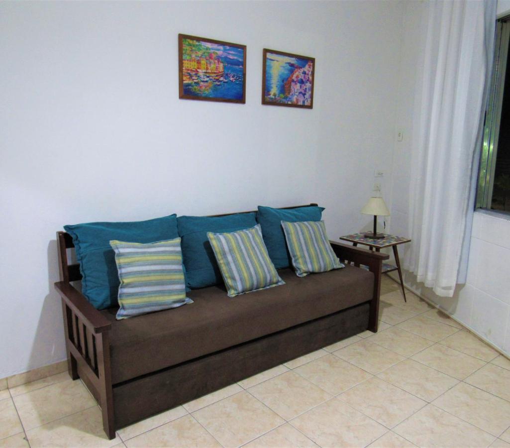 Apto pé na areia com vista para o mar e Wifi Praia Grande  Extérieur photo
